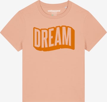 T-shirt 'Dream' Watapparel en orange : devant