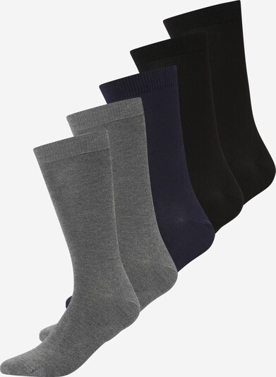 Resteröds Къси чорапи в нейви синьо / сив меланж / черно, Преглед на продукта