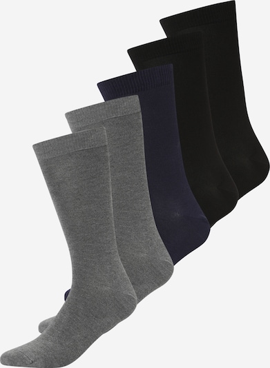 Resteröds Κάλτσες σε ναυτικό μπλε / γκρι μελανζέ / μαύρο, Άποψη προϊόντος