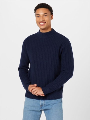ABOUT YOU Sweater 'Vincent' in Blue: front