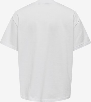 T-Shirt 'Millenium' Only & Sons en blanc
