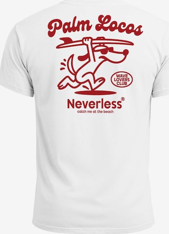 Neverless Shirt 'Palm Locos' in Weiß: Vorderseite
