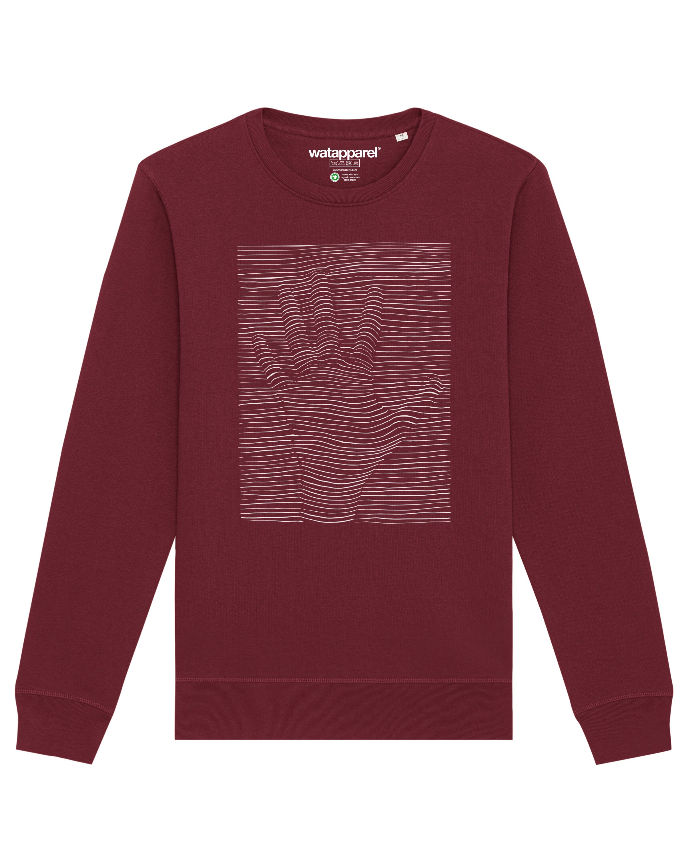 Watapparel Sweatshirt in Rood: voorkant