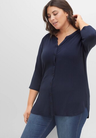 SHEEGO Bluse in Blau