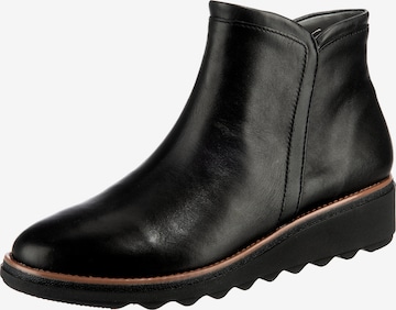 CLARKS Ankle Boots in Black: front