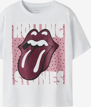 NAME IT - Camiseta 'The Rolling Stones' en blanco: frente