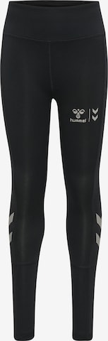 Hummel Slim fit Leggings in Black: front