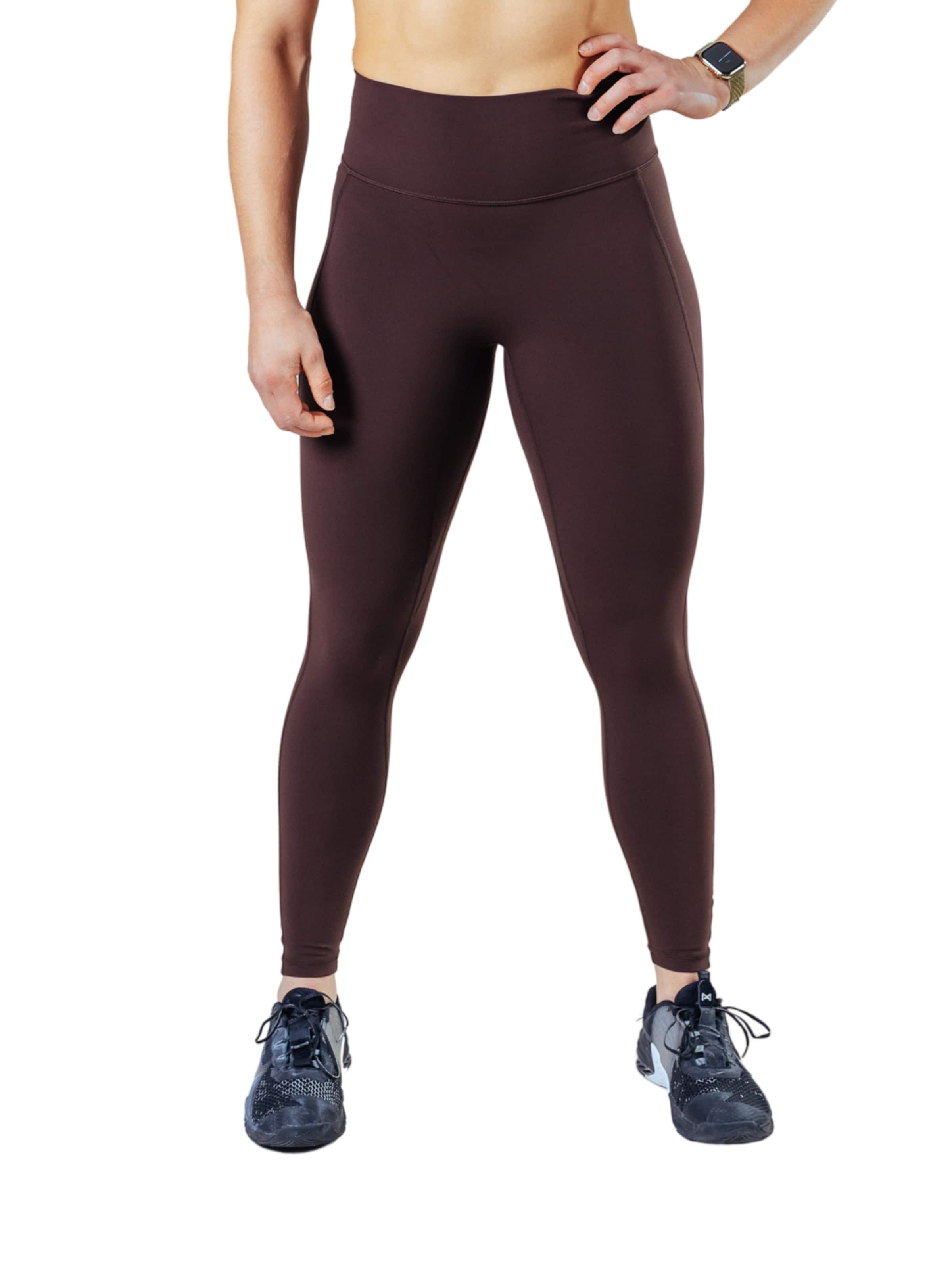 Lifters - Slimfit Leggings 'Compete' en marrón: frente