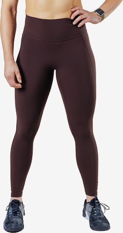 Lifters Slimfit Leggings 'Compete' in Braun: Vorderseite