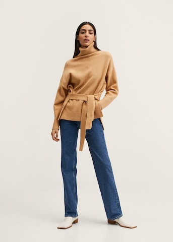 MANGO Pullover 'Cuadro' i brun