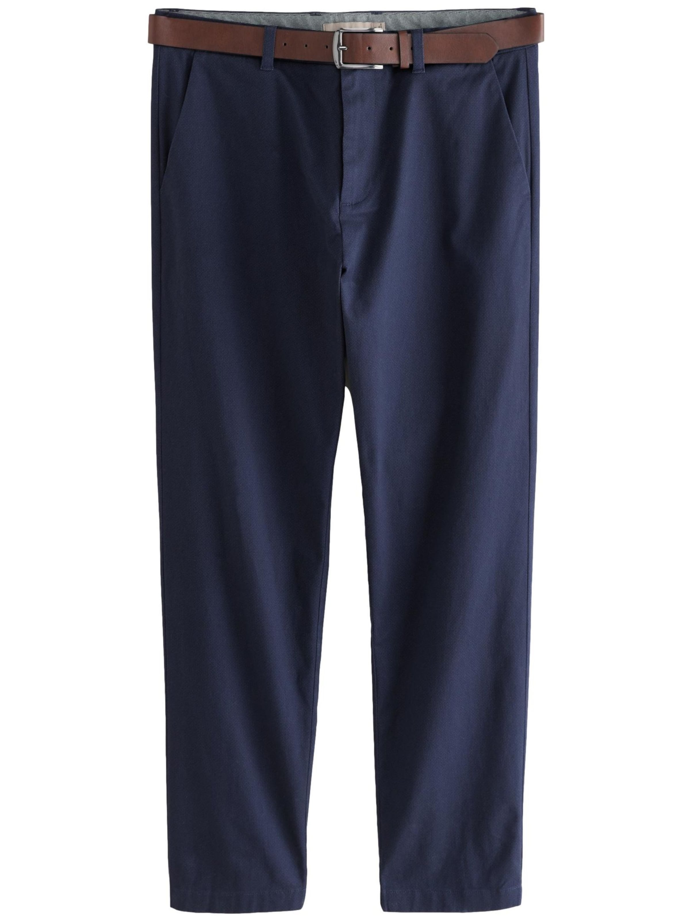 Next Regular Chino trousers in Blue: front