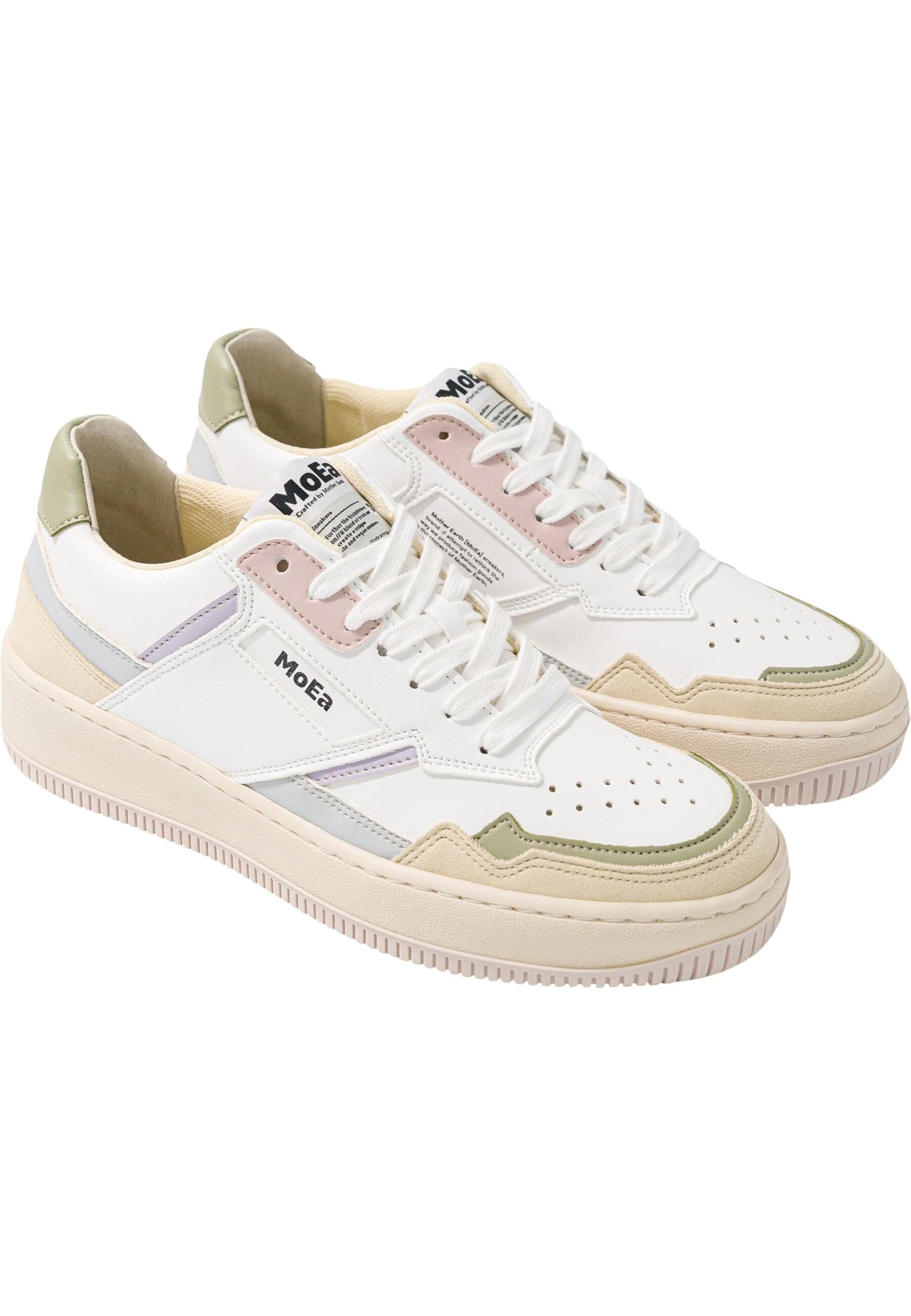 MoEa Sneakers laag 'Gen1 - All In Pastel' in Wit