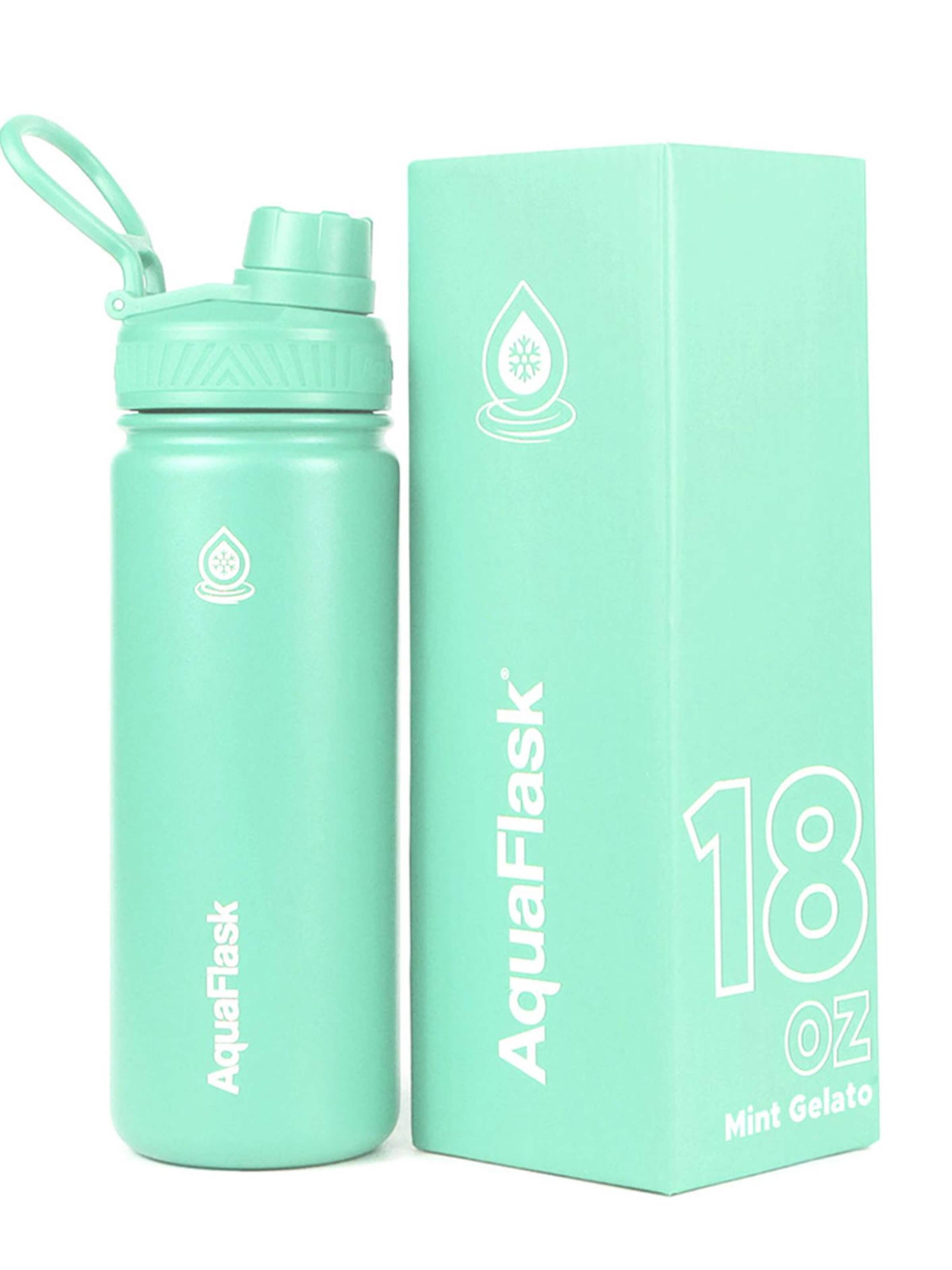 AquaFlask Láhev na vodu 'AquaFlask Termoláhev REGULAR 532 ml' – zelená