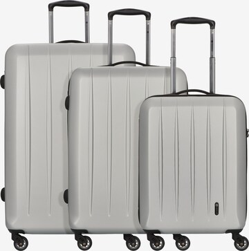 Set di valigie di CHECK.IN in argento: frontale