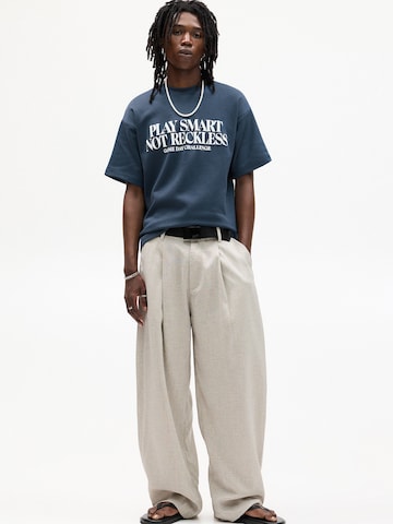 Pull&Bear Tričko – modrá: přední strana