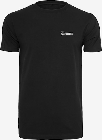 T-Shirt Mister Tee en noir : devant