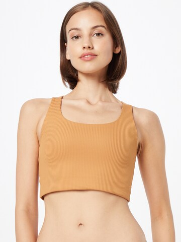 Girlfriend Collective Bralette Sports Bra 'PALOMA' in Brown