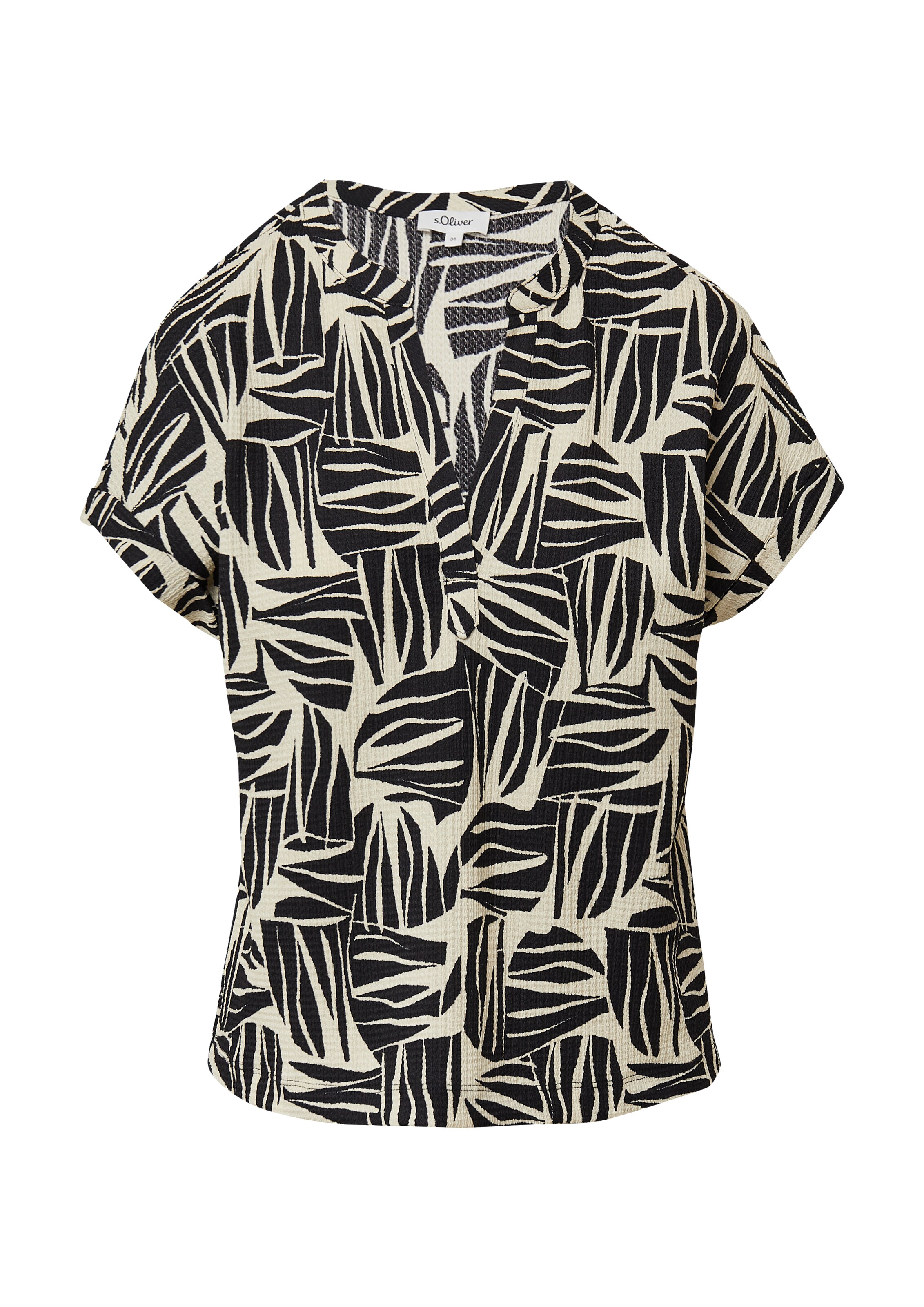 T-shirt s.Oliver en noir : devant