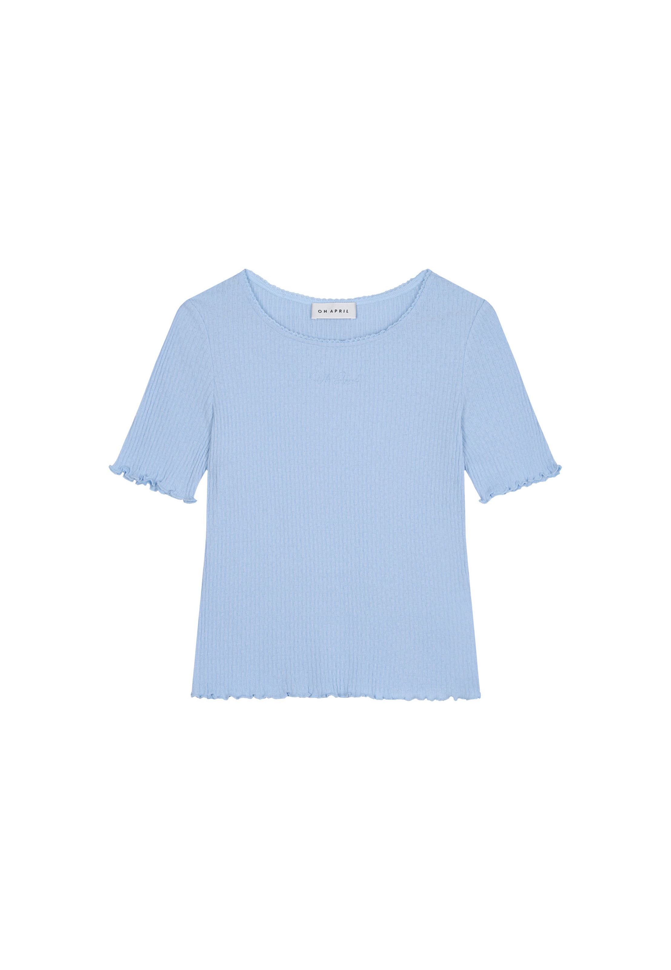 OH APRIL - Camisa 'Lune' em azul: frente