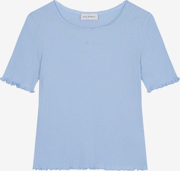 OH APRIL - Camisa 'Lune' em azul: frente