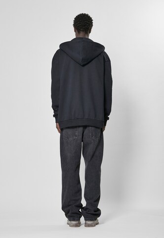 9N1M SENSE Zip-Up Hoodie in Black