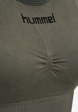 Hummel Bustier Športni nederček | zelena barva