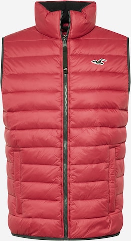 Gilet HOLLISTER en rouge : devant