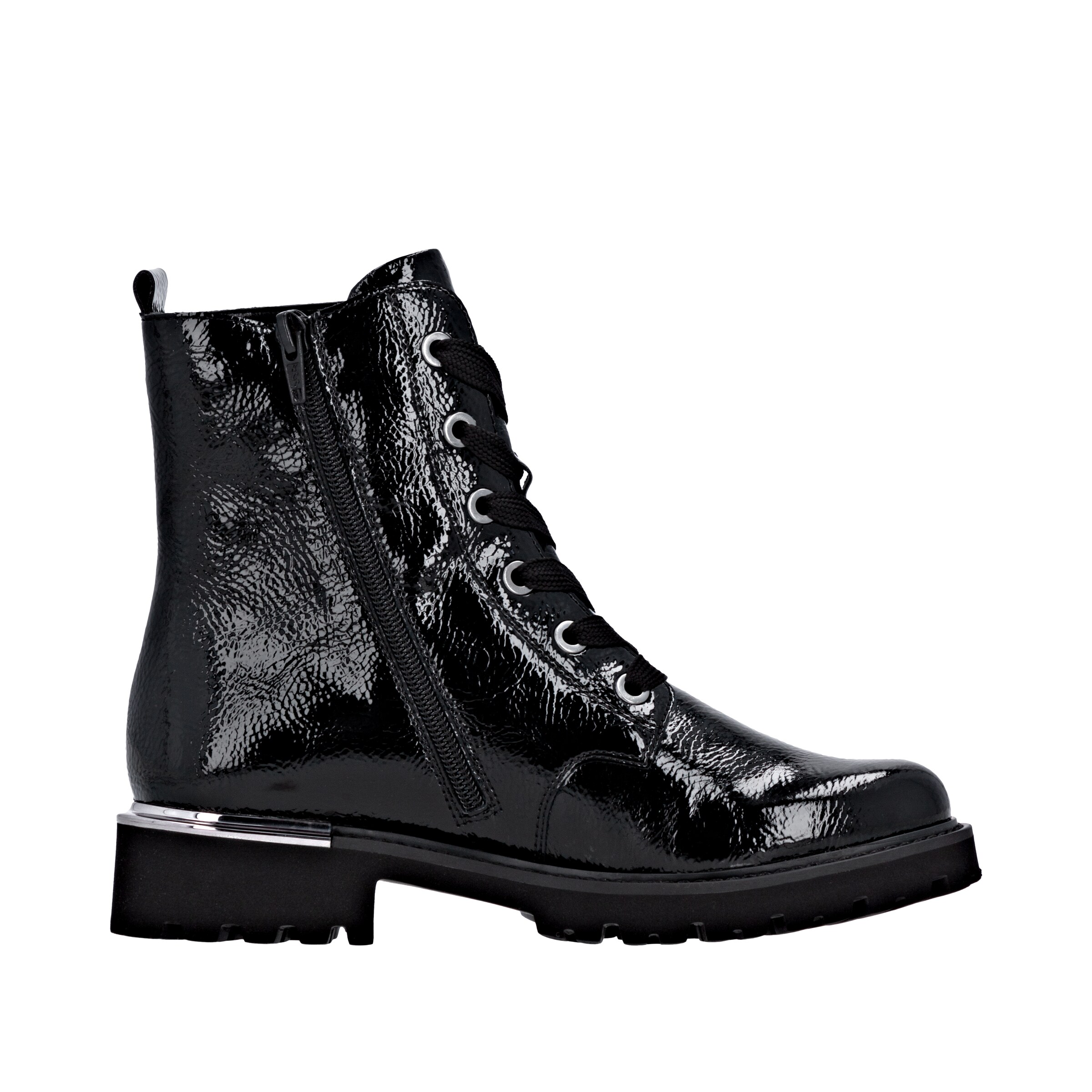 REMONTE Schnürstiefelette in Schwarz