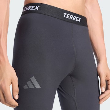 ADIDAS TERREX - Skinny Calças outdoor em preto