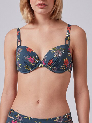 Skiny T-shirt Bikini top in Blue