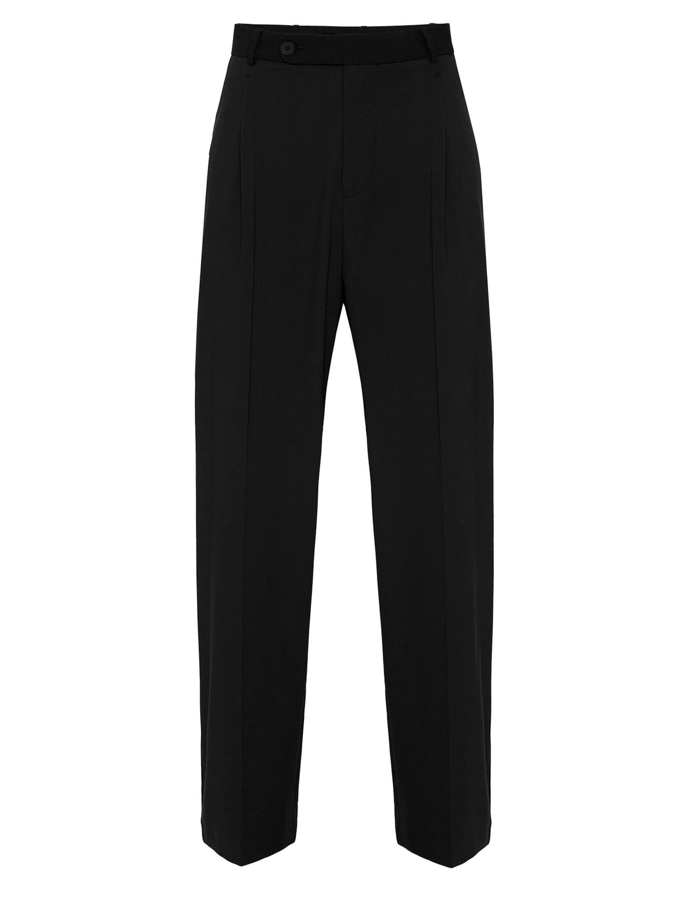 Antioch Панталон с ръб в черно: отпред