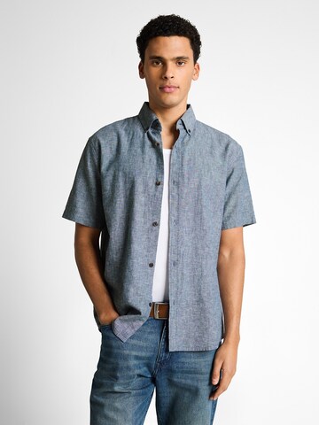 Regular fit Cămașă de la TOM TAILOR DENIM pe albastru: față