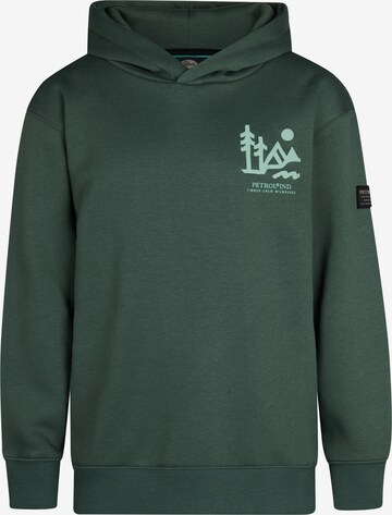 Petrol Industries Sweatshirt in Groen: voorkant