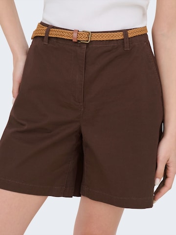 JDY Loosefit Shorts 'JDYCHICAGO' in Braun