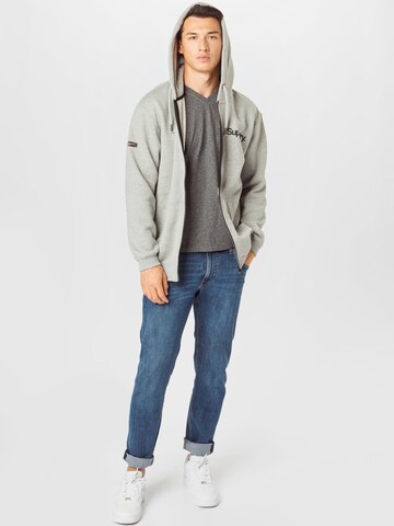 Veste de survêtement 'Militärstil' Superdry en gris