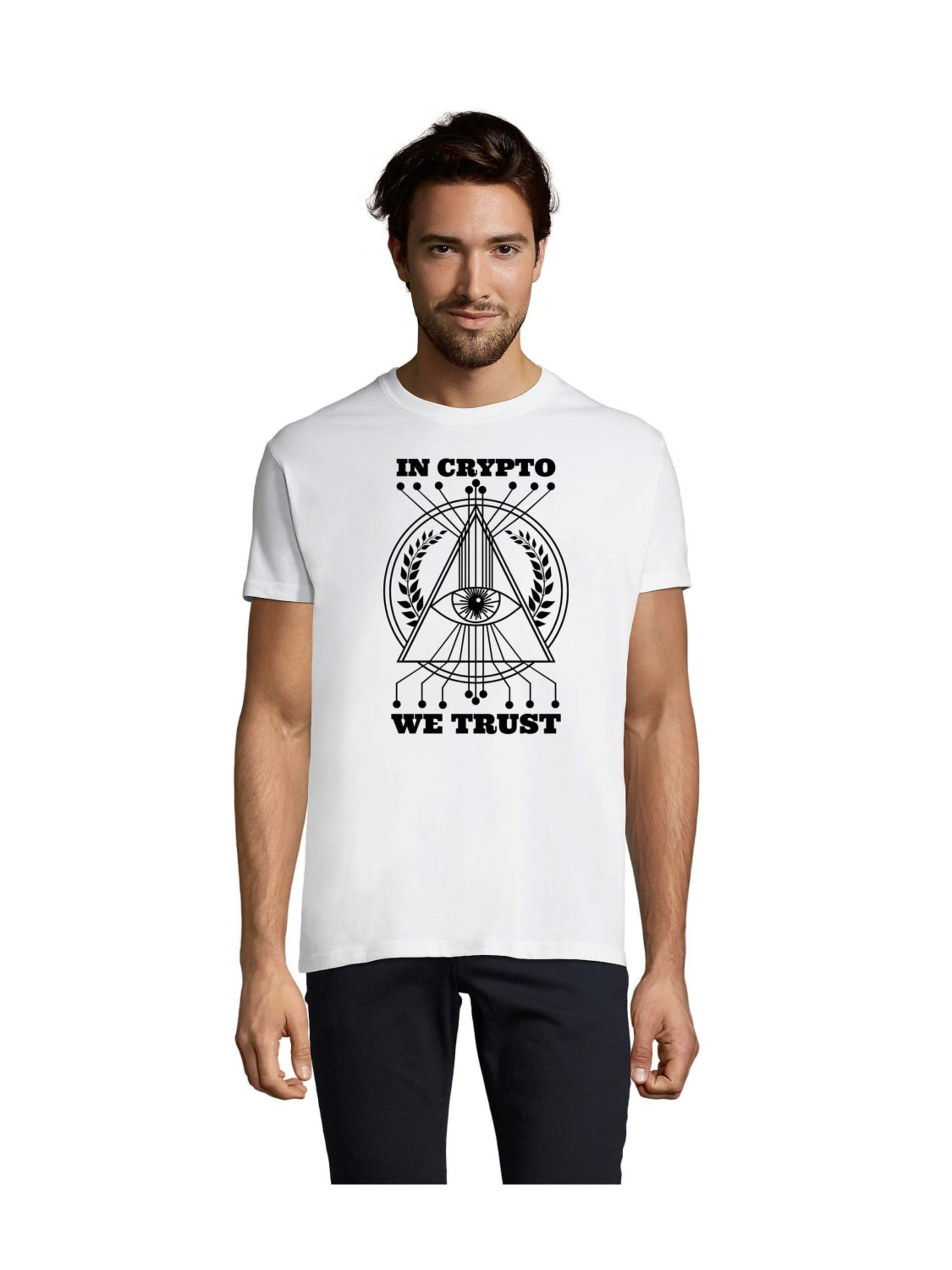 Blondie & Brownie Shirt 'KryptoTrust' in 5XL in White, Item view
