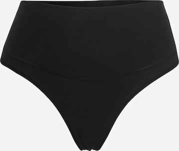 SPANX Thong in Black: front