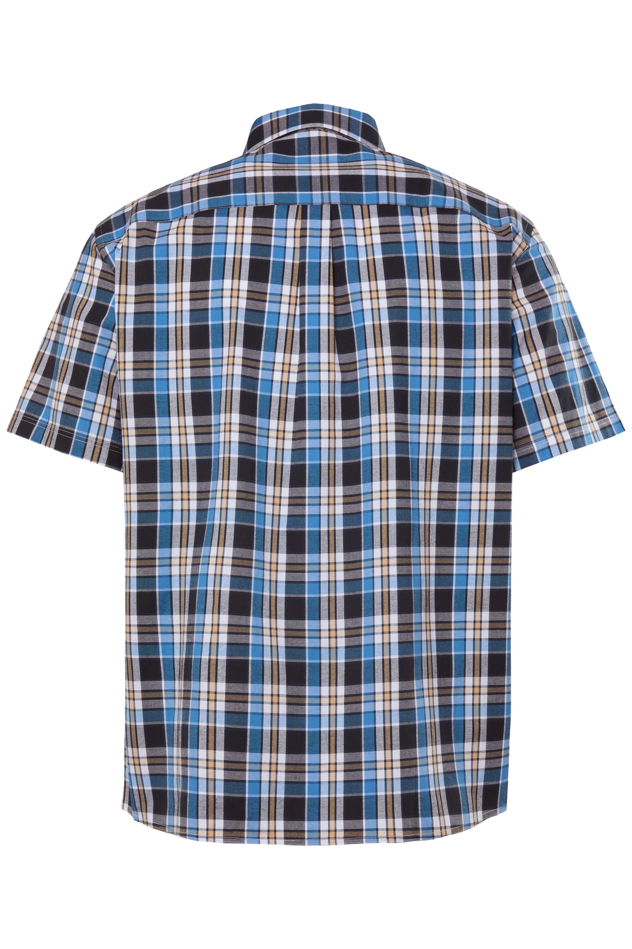 Men Plus Regular fit Button Up Shirt in Blue