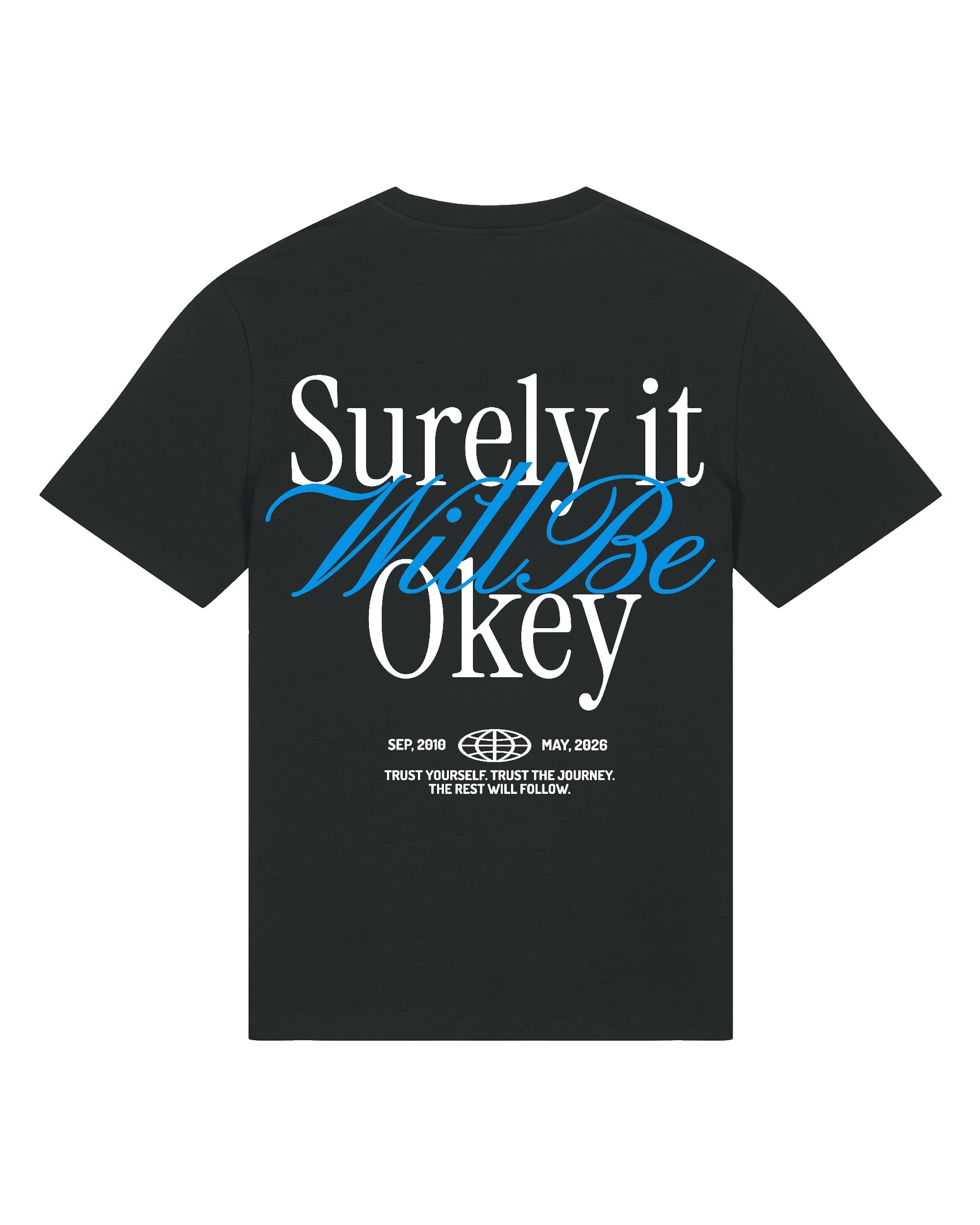 Watapparel Shirt 'Surely It Will Be Okey' in Zwart