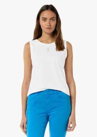 comma casual identity Top in White: front