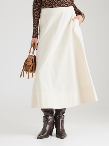 TOPSHOP Rock 'Millie' in Beige: Vorderseite