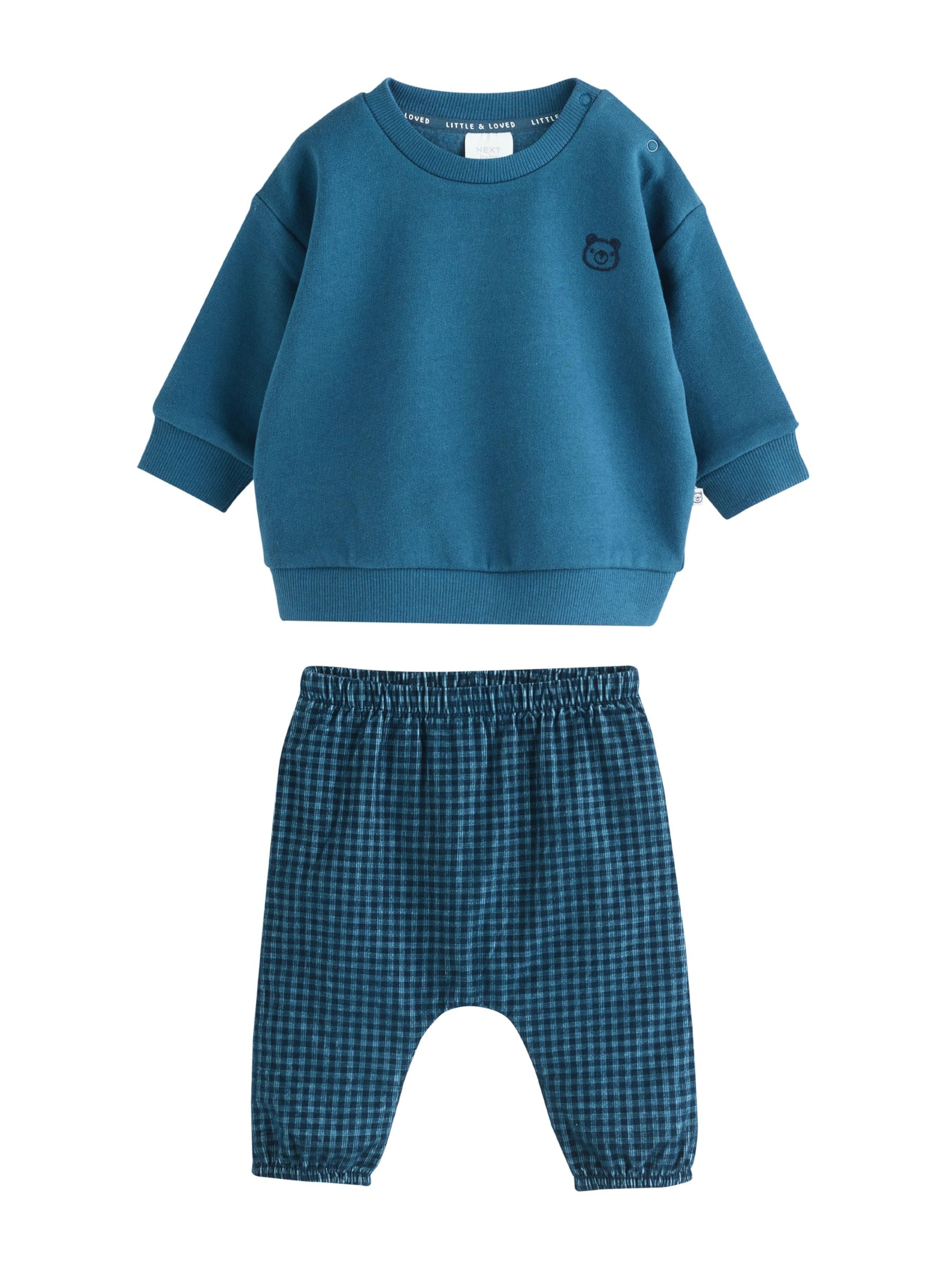 Next Комплект в синьо: отпред