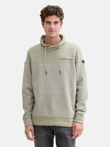 TOM TAILOR Sweatshirt in Green: front