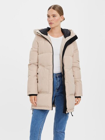 VERO MODA Winter Jacket in Beige: front