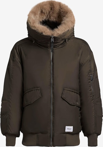 khujo Winter Jacket 'Cela' in Green: front