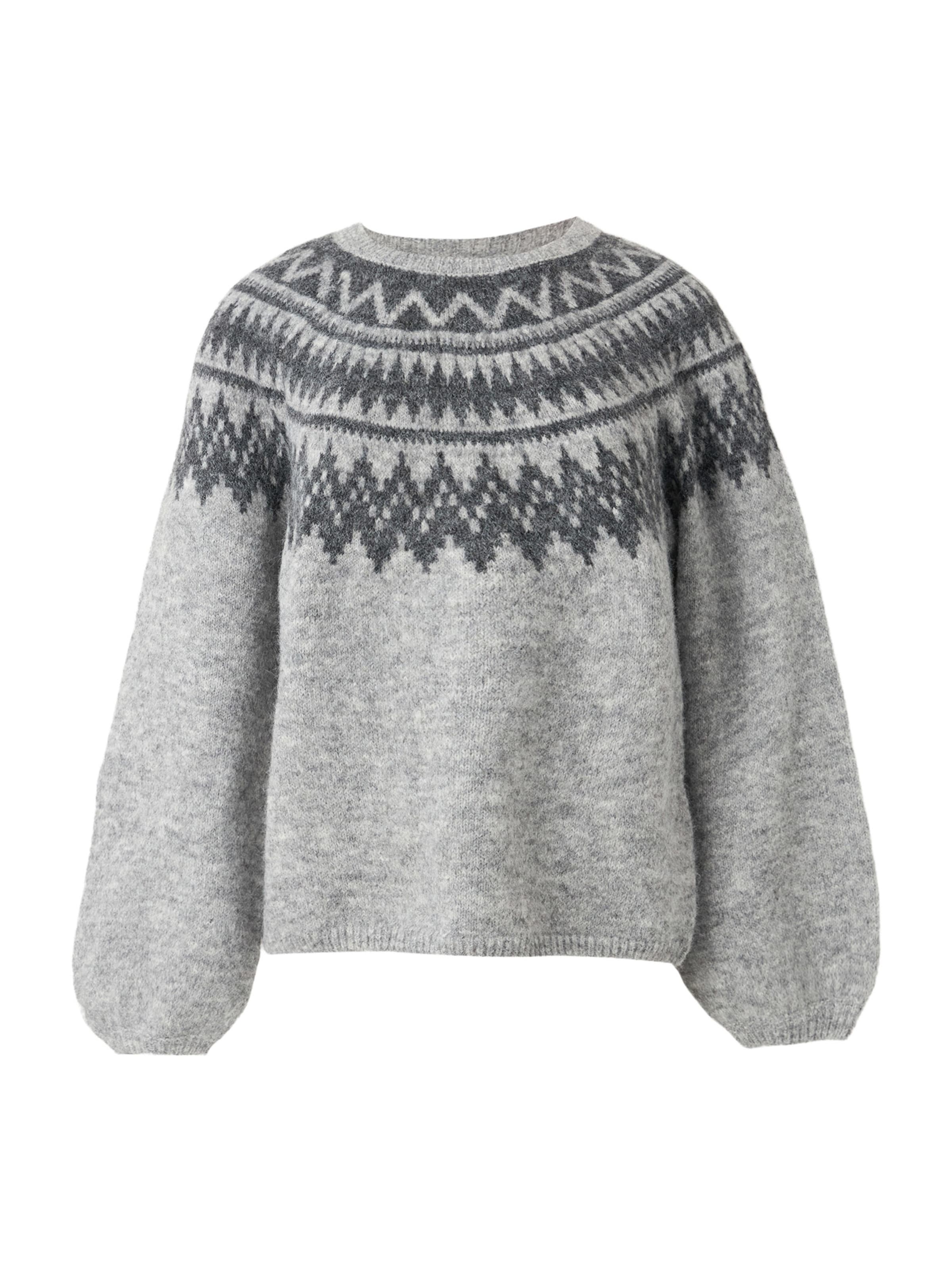 ONLY Sweater 'ONLReykja' in Light grey / Dark grey, Item view