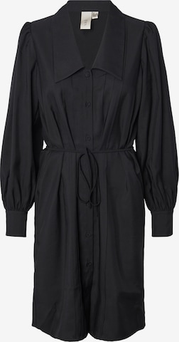 Robe-chemise 'EMILY' Y.A.S en noir : devant