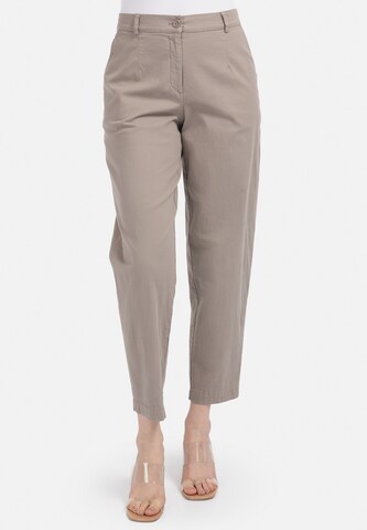 Loosefit Pantalon HELMIDGE en beige : devant