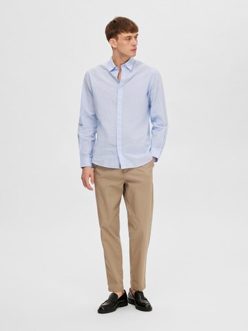 SELECTED Slim fit Overhemd in Blauw