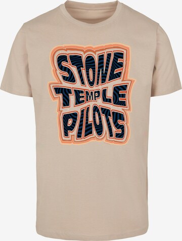 Merchcode T-Shirt 'Stone Temple Pilots' in Beige: predná strana